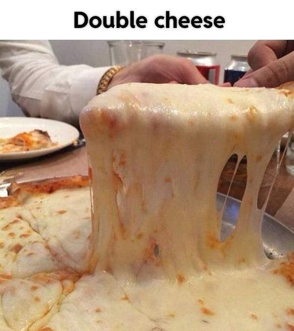 Double cheese - meme