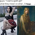 wow the real goth girls