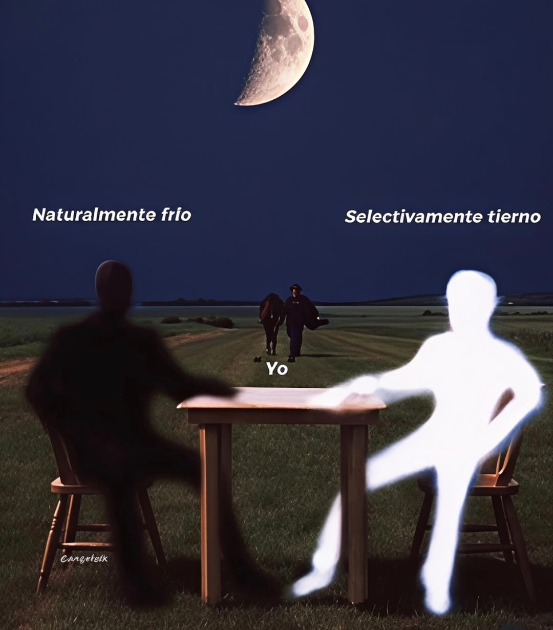 Frío por fuera, tierno selectivamente - meme