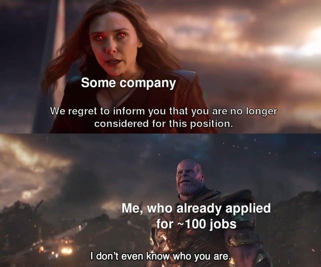 Rejected by a company I didn’t even know existed - meme