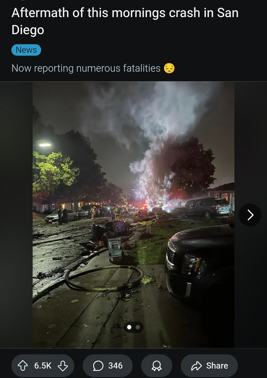 San Diego crash aftermath looks straight outta disaster movie - meme