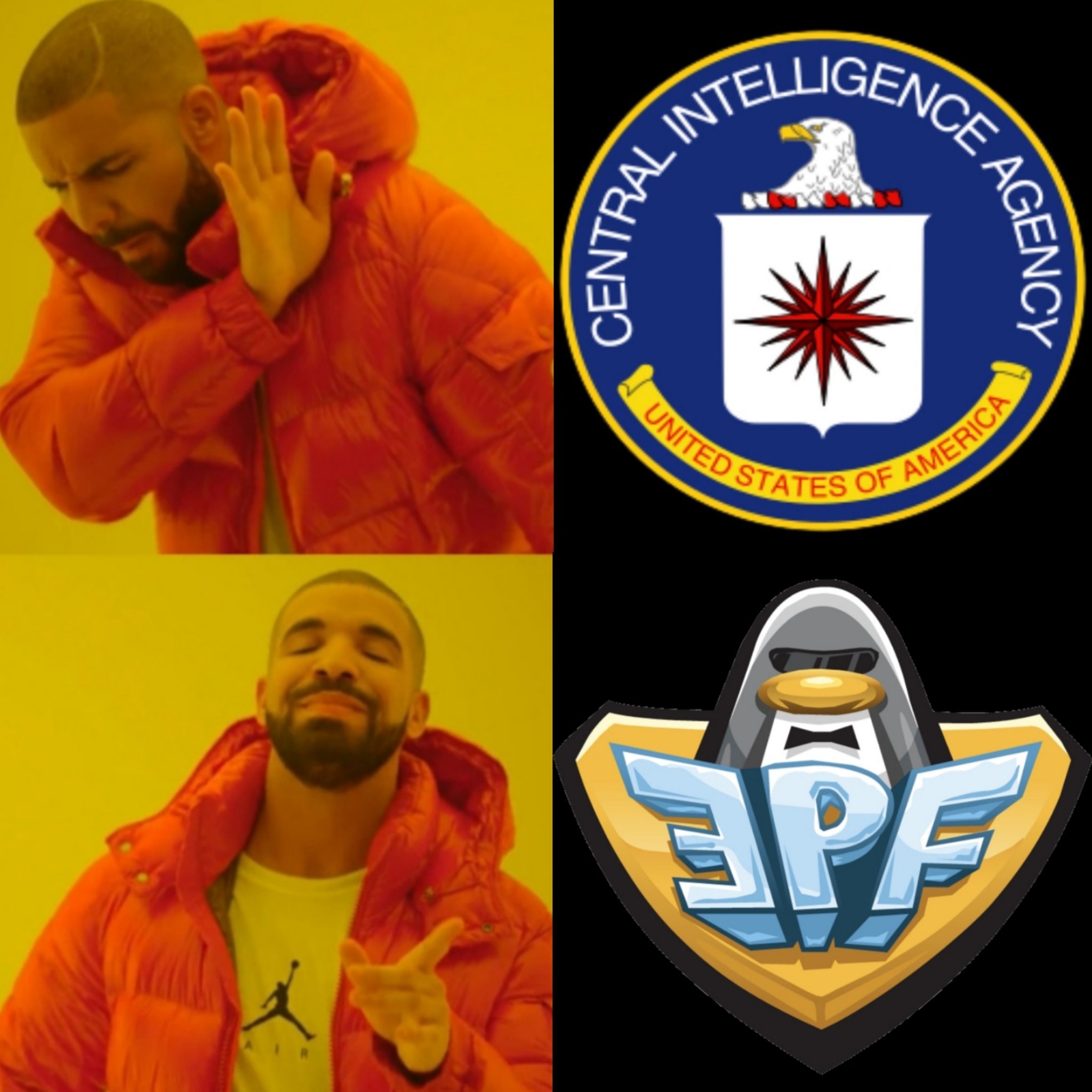 Ppfff que CIA ni que CIA yo soy de la EPF papá - meme