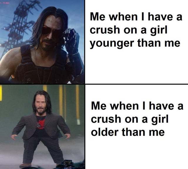 When I have a crush on a girl - meme
