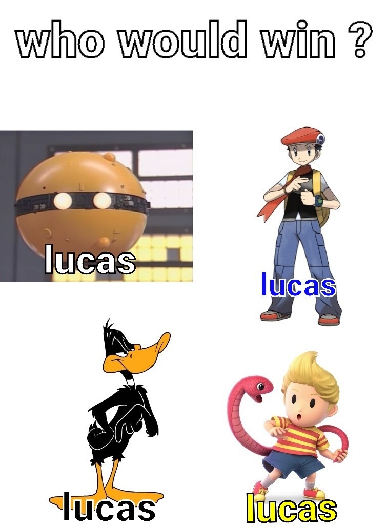 Quien lucas ganara ? - meme