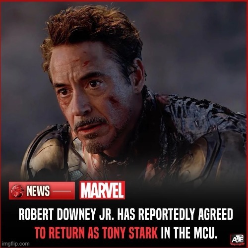 Tony Stark back to the MCU? - meme