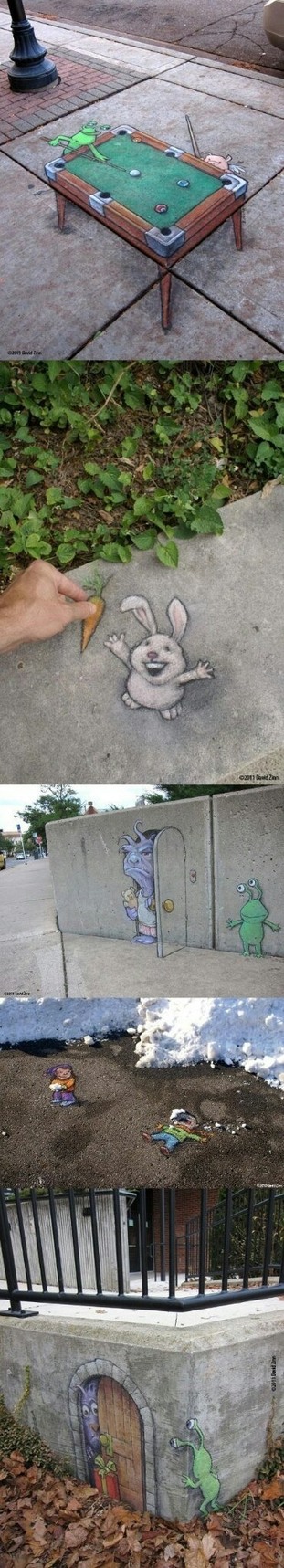 Perspective street art - meme