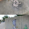 Perspective street art