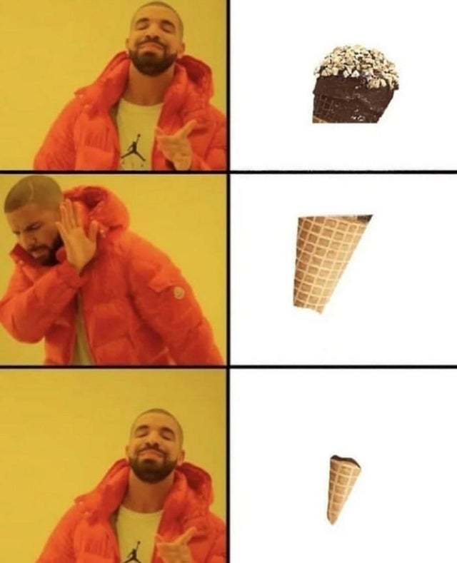 How to eat an ice cream - meme