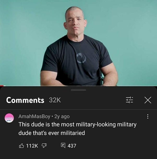 Military dude - meme