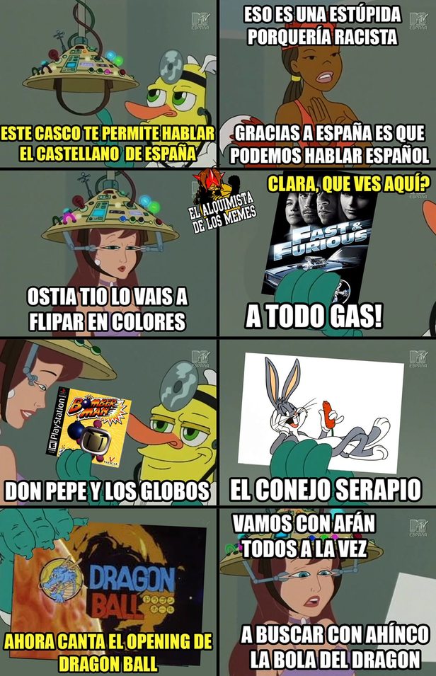 Most doblajes españoles castellanos be laik: - meme