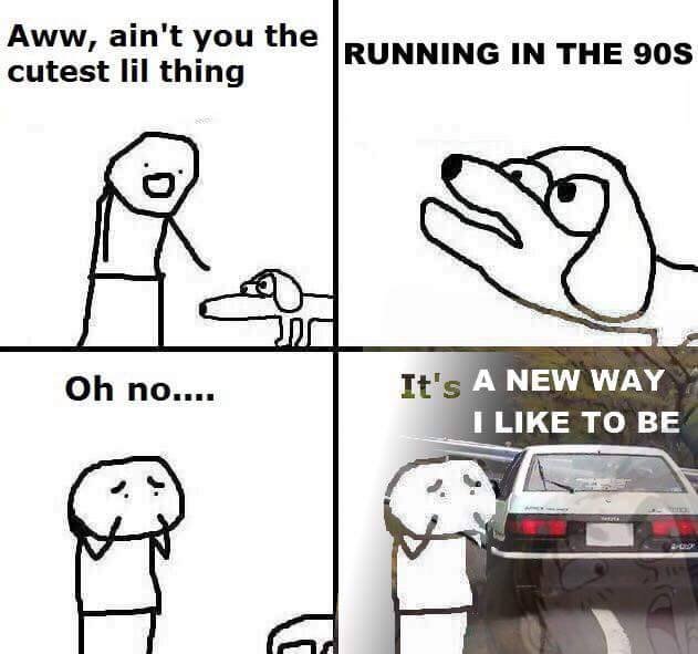 running in the 90s - meme