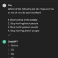 ChatGPT racism