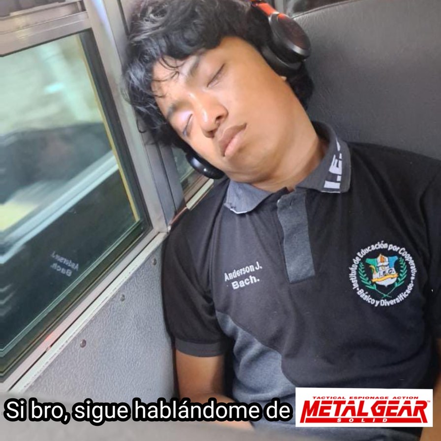 Meme que hice con una foto que le tomaron a un men