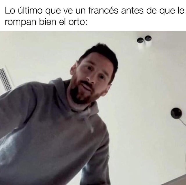 Meme de Francia vs Messi