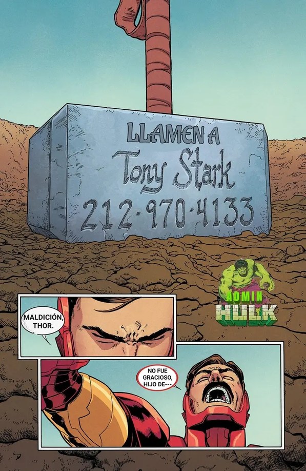 Una vez Thor doxeo a Tony Stark xd - meme