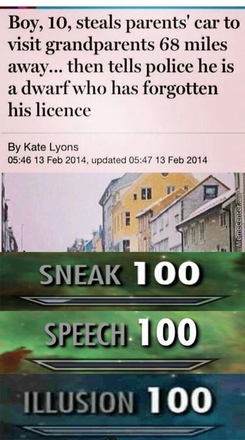 Sneak speed 100 100 - meme