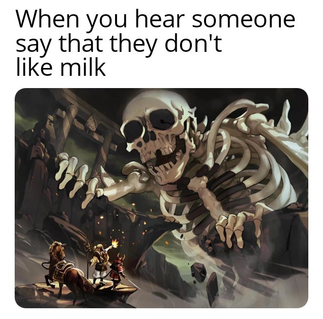Consume your calcium - meme
