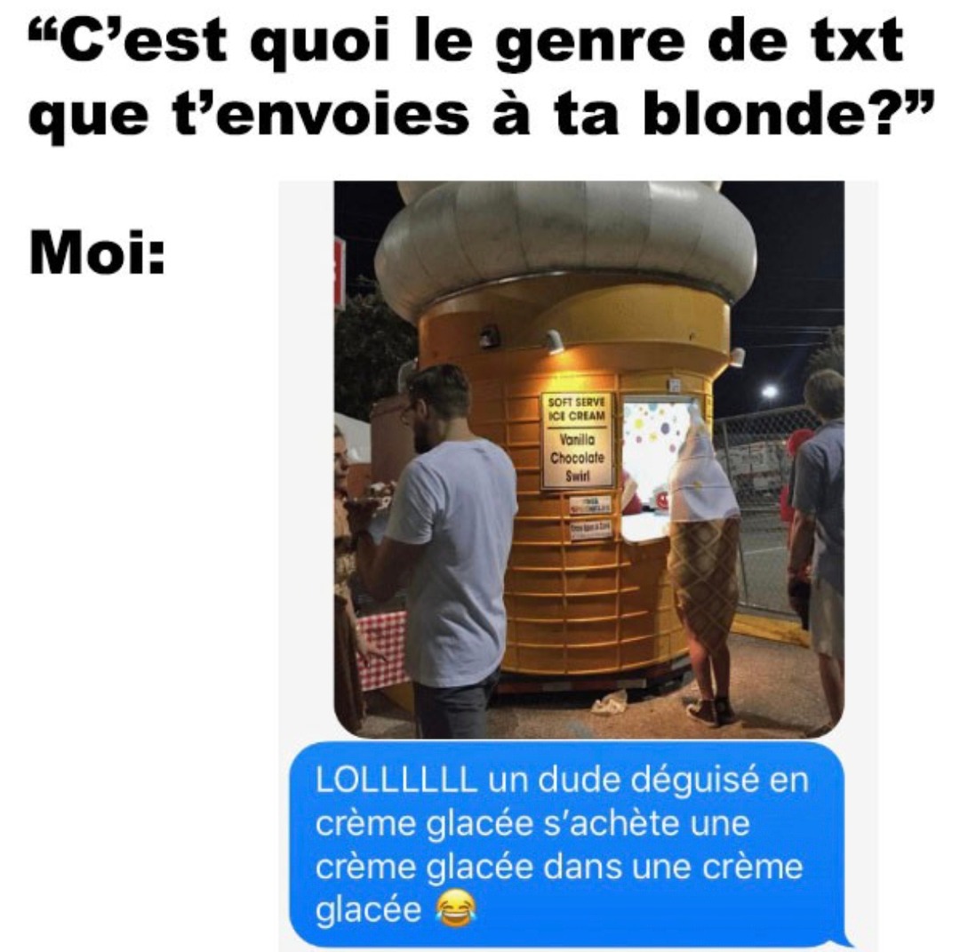 Quand ton cerveau bug en plein sexting et t’écris comme un yaourt à boire - meme