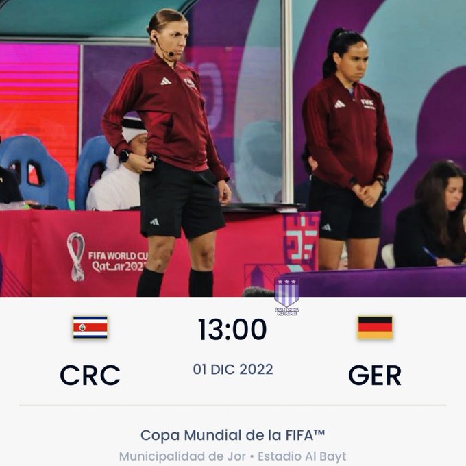 Una mexicana y una qatarí (con las selecciones ya eliminadas) arbitrarán al Costa Rica Alemania, se las ve tristes - meme