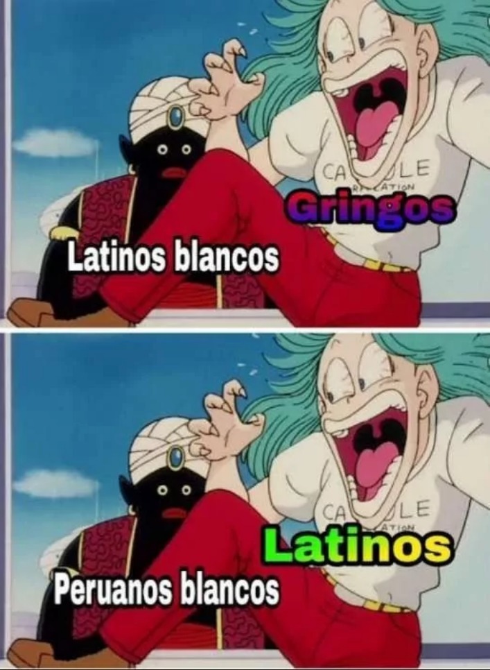 XDDDDDD (espera existen peruanos blancos?) - meme