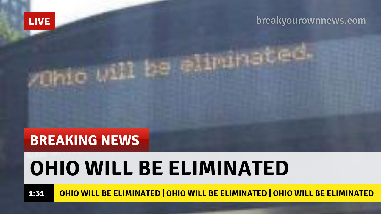 Ohio will be eliminated - meme
