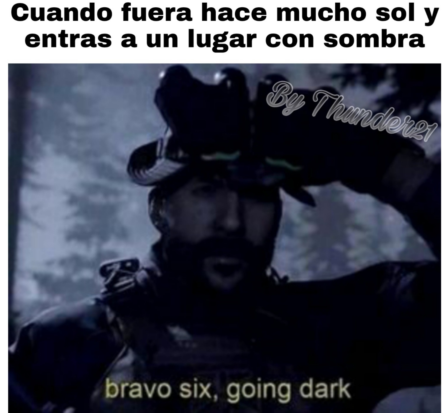 Oscuridad - meme