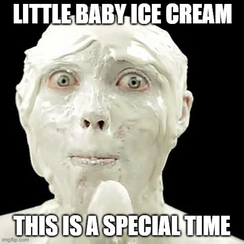 Look up the video for Little Baby Ice Cream commercial - meme