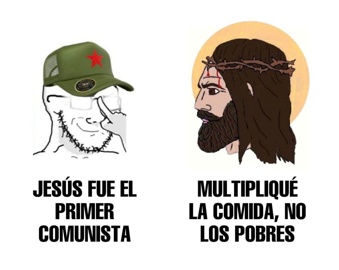 Jesus el primer comunista? Díselo Jesus - meme