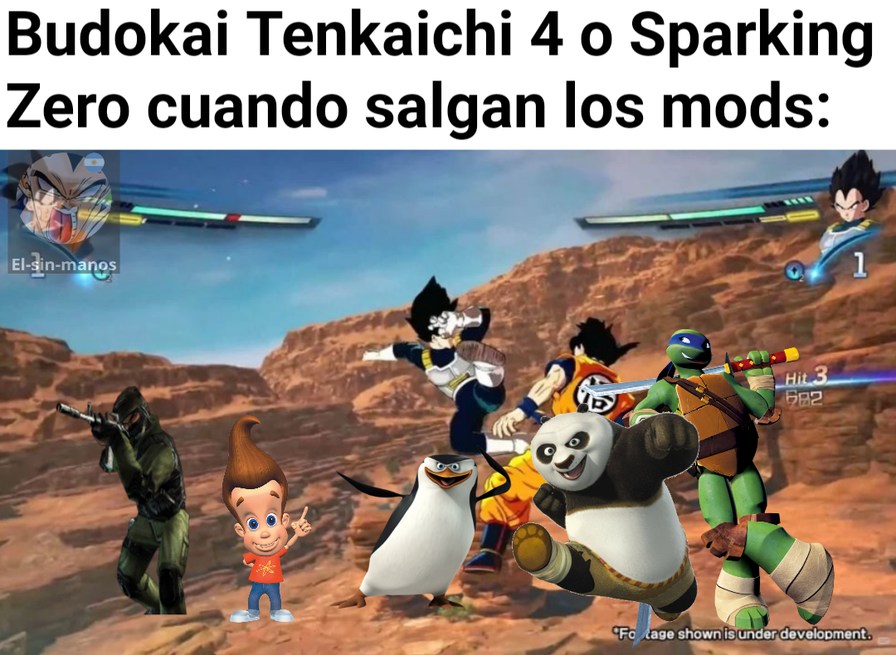 Eso seria en el PC. (Imagina modificar el Budokai Tenkaichi 1) :yaoming: - meme