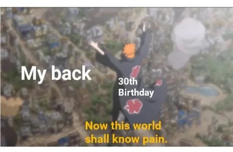 my back hurts - meme