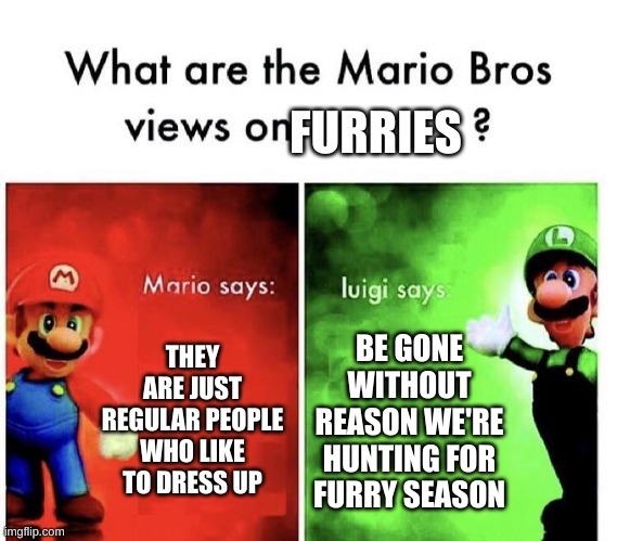 I have nothing against furries, I just thought it was kinda funny lol - meme