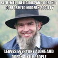 Good guy Amish guy