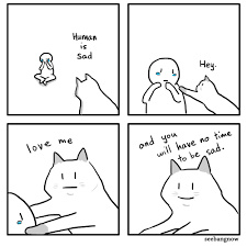 cats are like lil angels - meme