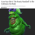 Maybe she ate the beauty standard
