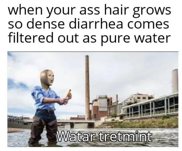 Água potável - meme