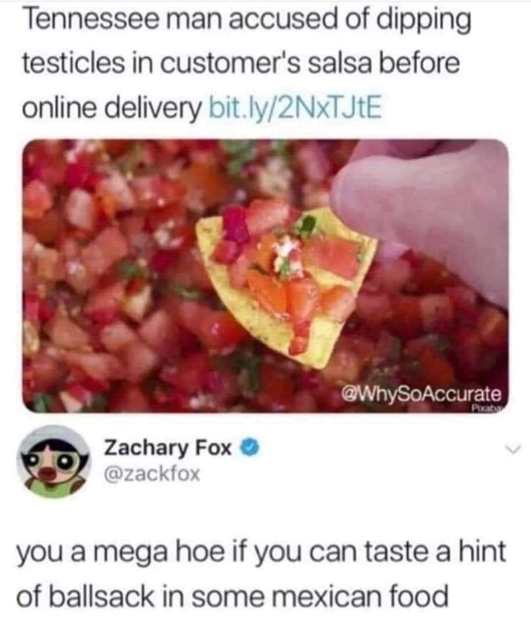 And mexican food has some flavor, damn - meme