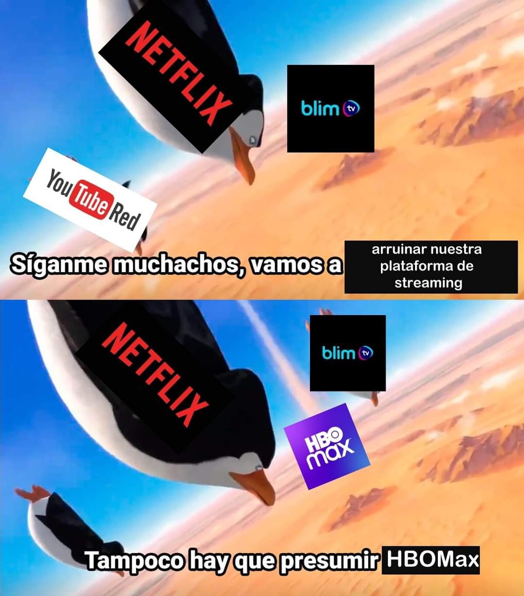 Netflix en decadencia - meme