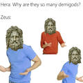 Zeus is a man hoe