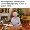 Golden piano