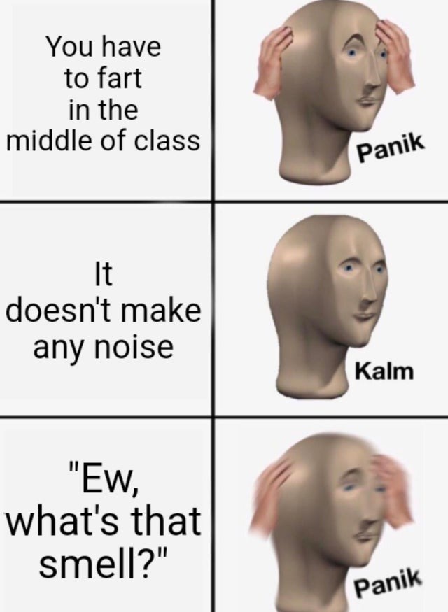 farting in class - meme