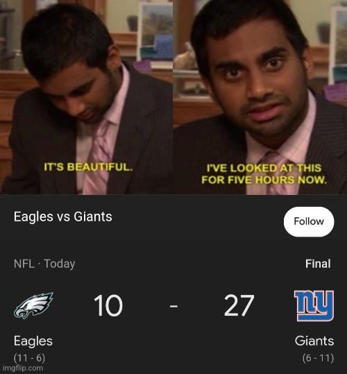 Eagles vs Giants meme