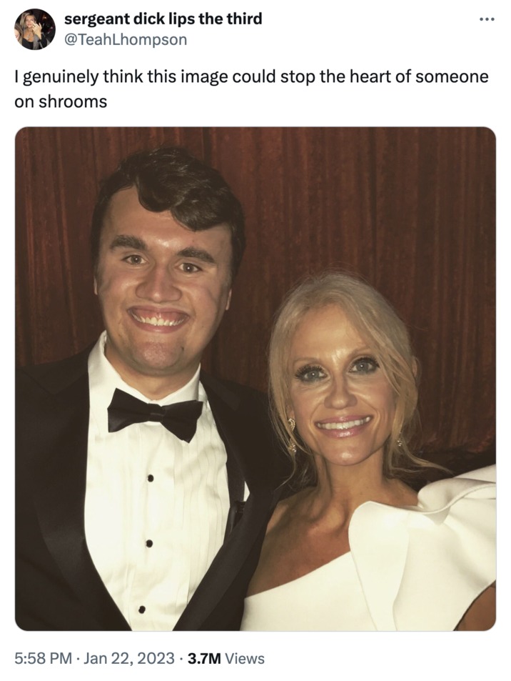 Charlie Kirk smile meme