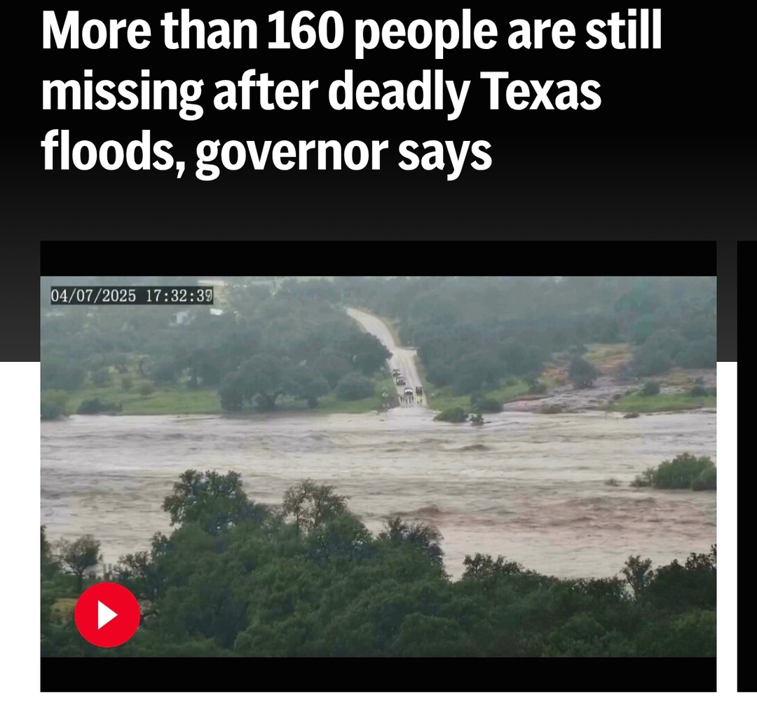 Texas floods leave over 160 still missing - meme