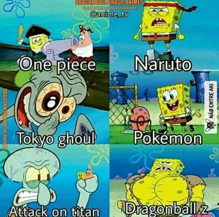 Naruto y Pokémon - meme