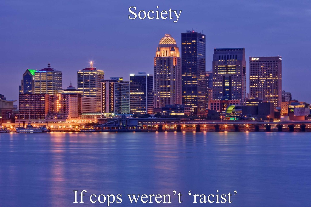 Society if cops weren’t racist - meme