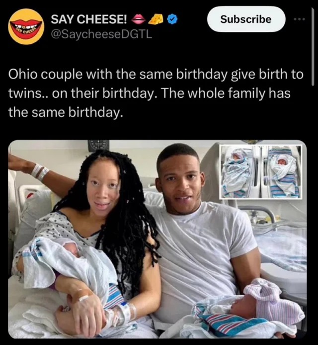 Same birthday family - meme