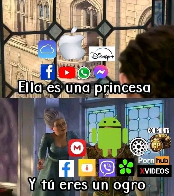 La princesa que usa facebook normal :v - meme