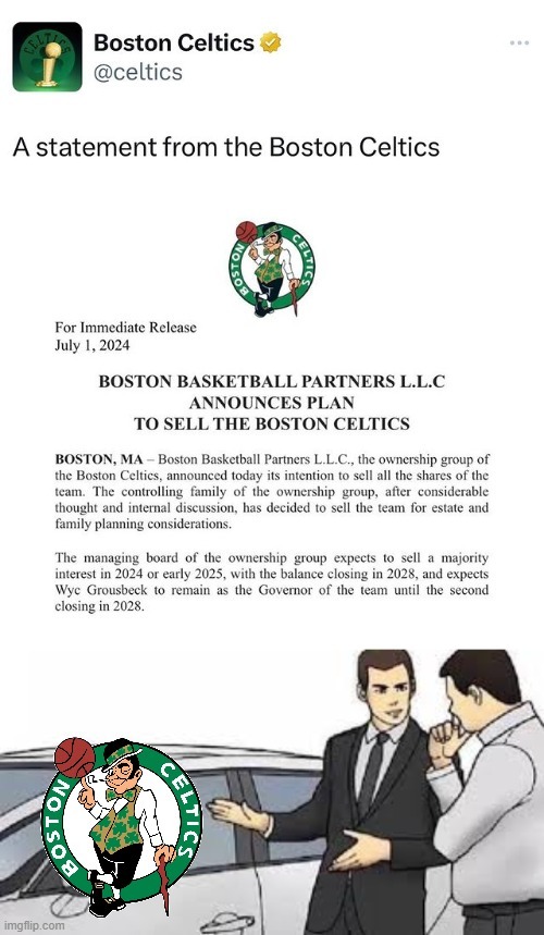 Boston Celtics on sale meme