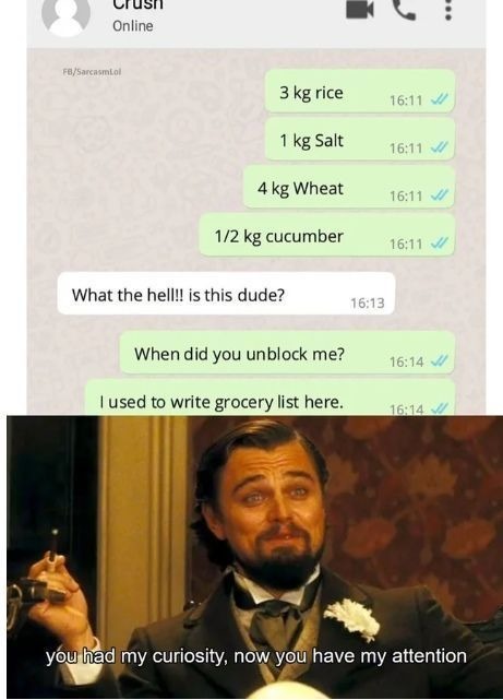 4 kg wheat? Maybe wheat flour? Or you are a farmer - meme