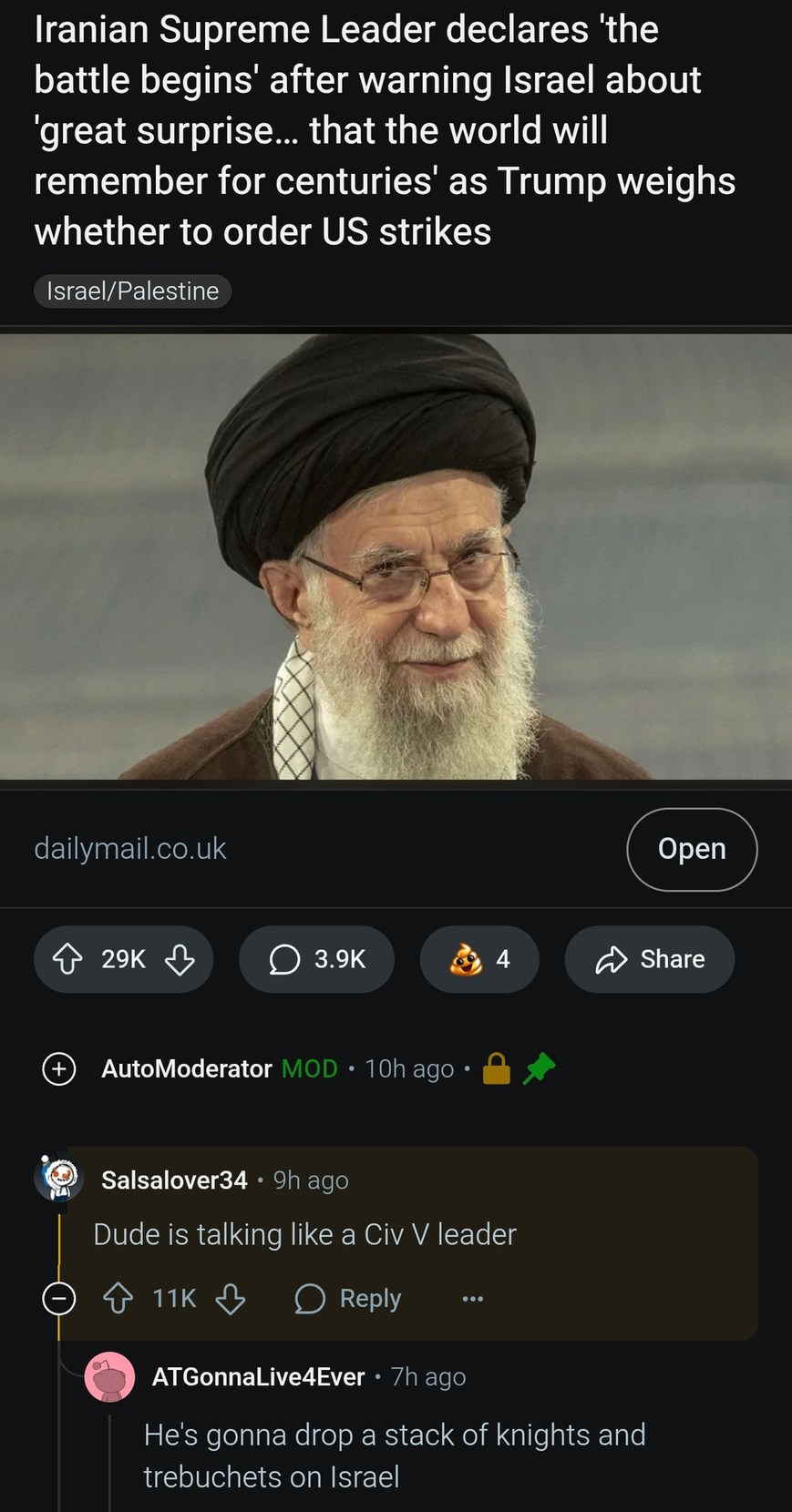 Iran just went full Civ V mode - meme